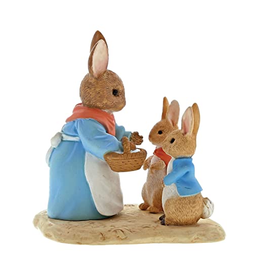 Beatrix Potter Mrs Rabbit Flopsy & Peter Figurine von Enesco