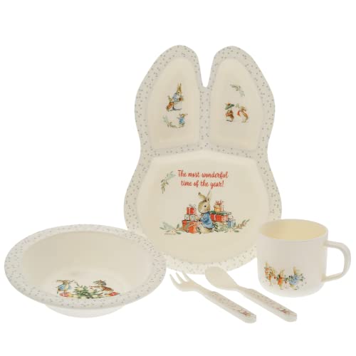 Beatrix Potter Peter Christmas Dinner Set von Enesco