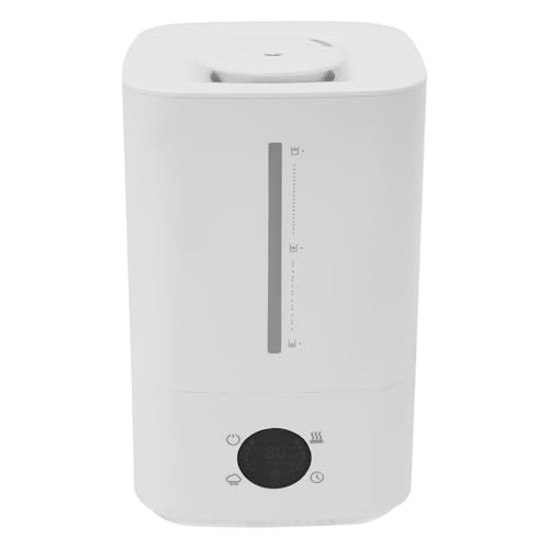 6L Heiß- und Kaltnebel-Luftbefeuchter, Luftbefeuchter für zu Hause mit Touch-Control-Design 360° Drehbaren Doppeldüse, für Schlafzimmer, Wohnzimmer, Babyzimmer usw (Weiß) von Beaudreaul