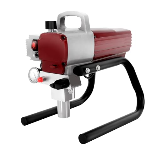 Airless Farbsprühgerät 1800W Farbsprühsystem Farbspritzgerät Sprühpistole Wandfarbe Farbe Sprühen Gerät Max Durchflussrate 1.8L/min, für Flüssigkeiten wie Farbe, Rostfreie Farbe, Latexfarbe von Beaudreaul