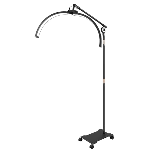 Beaudreaul Halbmond Lampe 40W LED Bodenlampe Halbmondlicht Drehwinkel 350° Kosmetiklampe Verstellbar 7 Stufen Farbtemperaturen and 10 Stufen Helligkeit Halbmondlampe mit Telefonständer Beaudreaul Halbmond Lampe 40W LED Bodenlampe Halbmondlicht Drehwinkel 350° Kosmetiklampe Verstellbar 7 Stufen Farbtemperaturen and 10 Stufen Helligkeit Halbmondlampe mit Telefonständer von Beaudreaul