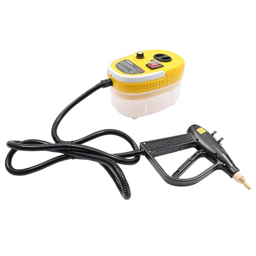 Dampfreiniger Handdampfreiniger 6-Gang Einstellbar Steam Cleaner Handgerät Tragbarer Mehrzweck-Dampfreinigungsmaschine, für Terrassen, Höfen, Auto usw, Gelb von Beaudreaul
