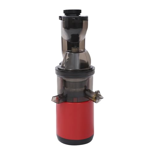 Entsafter 500W 400ml Juicer Machine 60-80 RPM Elektrischer Fruchtsaftmaschine Saftmaschine, für Heimküchen, Büros und kleinen Versammlungen usw (Rot) von Beaudreaul