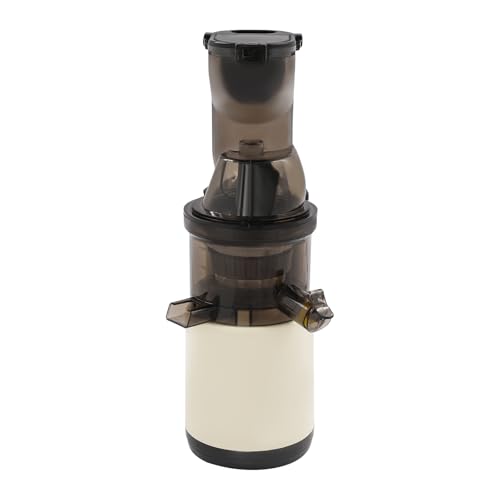 Entsafter 500W 400ml Juicer Machine 60-80 RPM Elektrischer Fruchtsaftmaschine Saftmaschine, für Heimküchen, Büros und kleinen Versammlungen usw (Weiß) von Beaudreaul