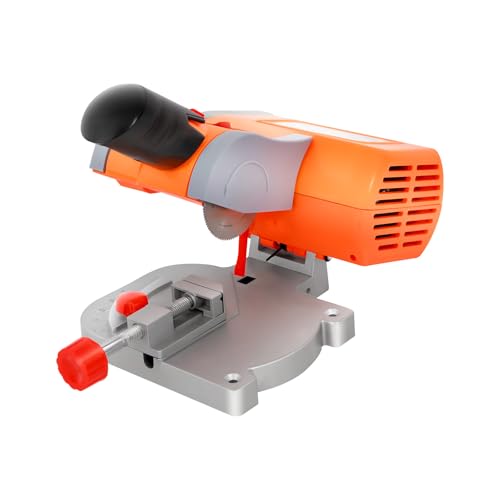 Mini Kappsäge Gehrungssäge 90W 7800r/Min Kleine Tischkreissäge Cut-Off Säge Tischschneidemaschine Maximal 1.2cm Schnittdicke, für Schneiden von Holz, Kunststoff, Stein usw von Beaudreaul