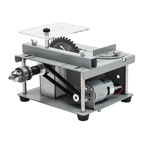 Mini Tischkreissäge 10000U/min 7 Gang Einstellbarer Klein Tischsäge Tischkreissägen-Set Elektrische Table Saw 0-35mm Schnitttiefe, für Häusern, DIY-Studios und anderen Bereichen von Beaudreaul