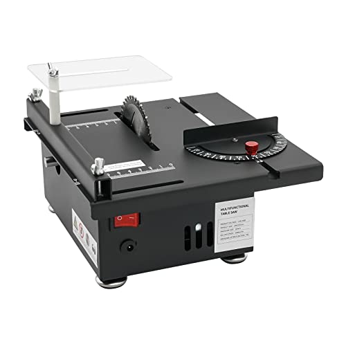 Mini Tischkreissäge 200W Mini Multifunktions Tischsäge 7 Gänge Einstellbare 10000 U/min Klein Tischkreissäge mit Klinge Tragbare Tischsäge, für Häusern, DIY-Studios und Anderen Bereichen von Beaudreaul