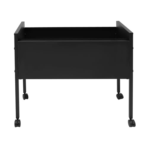 Rollbarer Aktenschrank, Hängeregister Wagen 80 Bürowagen Aktenordner mit Rädern Hängeregisterschrank, für Büros, Konferenzräume, Arbeitszimmer, Wohnungen, 70 * 37 * 60cm (Schwarz) von Beaudreaul