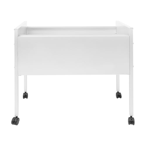 Rollbarer Aktenschrank, Hängeregister Wagen 80 Bürowagen Aktenordner mit Rädern Hängeregisterschrank, für Büros, Konferenzräume, Arbeitszimmer, Wohnungen, 70 * 37 * 60cm (Silber) von Beaudreaul