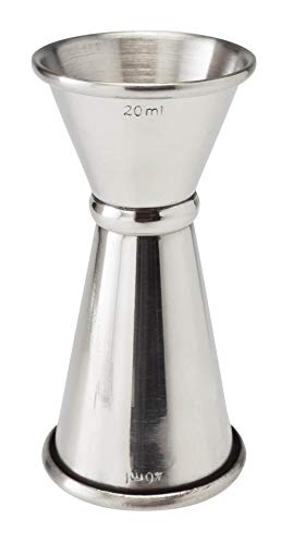 Beaumont Messbecher aus Edelstahl, 20 ml/40 ml, Silber von Beaumont