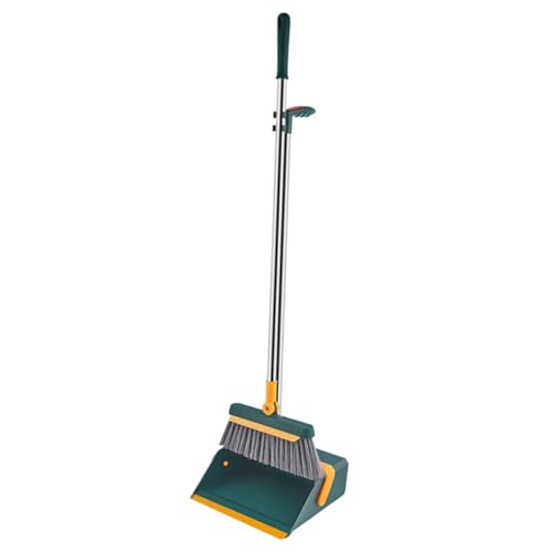 Beaupretty 1 Satz Faltbares Besen und Kehrschaufel Set Robustes Haushaltsreinigungsset mit Ergonomischem Griff für Einfache und Effiziente Bodenreinigung Innenräumen Grün von Beaupretty