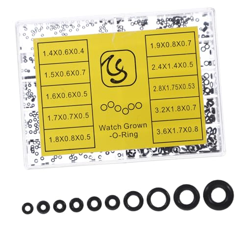 Beaupretty 1 Schachtel Uhren Dichtungsring Teilig Gummidichtungen O Ring Sortiment für Uhrmacher Reparaturbox Langlebig Praktische Uhrenzubehör Aufbewahrungsbox von Beaupretty