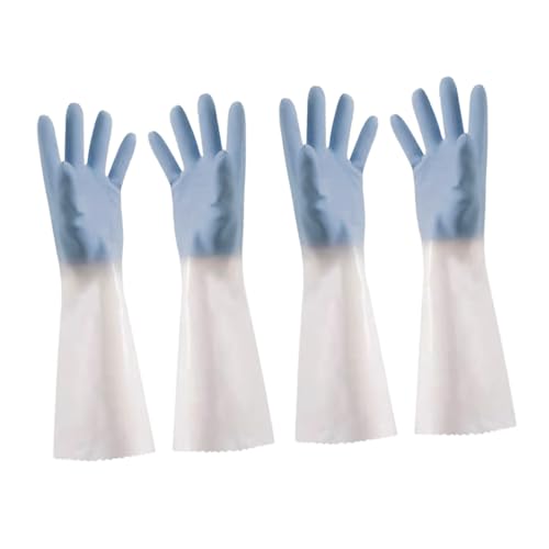 Beaupretty 2 Paare Latex Spülhandschuhe mit Dickem Fleecefutter Verstärkte Reinigungshandschuhe für Haushalt Wärmeisolierend Abriebfest Bequemes Design Vielseitig für Küche Zufällige Farbe Beaupretty 2 Paare Latex Spülhandschuhe mit Dickem Fleecefutter Verstärkte Reinigungshandschuhe für Haushalt Wärmeisolierend Abriebfest Bequemes Design Vielseitig für Küche Zufällige Farbe von Beaupretty