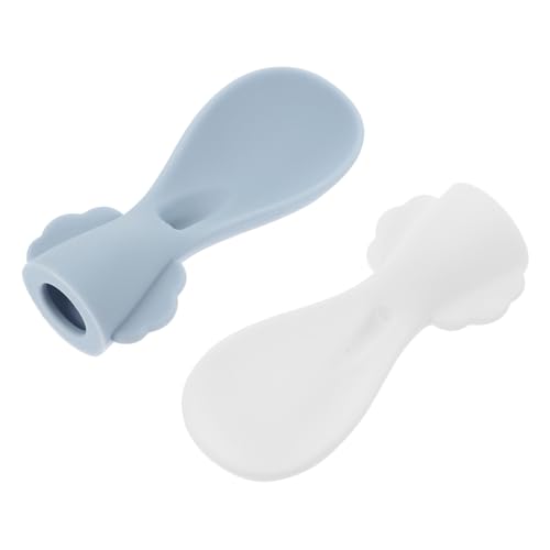 Beaupretty 2 Stück Breilöffel Quetschbeutel Squeeze Löffel mit Flexiblem Silikonkopf für Babybrei Fütterung Einfacher Griff für Kleinkinder Wiederverwendbar in Weiß und Blau Beaupretty 2 Stück Breilöffel Quetschbeutel Squeeze Löffel mit Flexiblem Silikonkopf für Babybrei Fütterung Einfacher Griff für Kleinkinder Wiederverwendbar in Weiß und Blau von Beaupretty