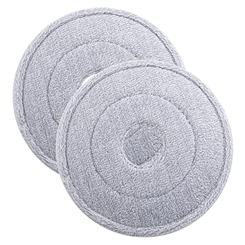 Beaupretty 2 Stück Rundform Wischmopp Ersatzkopf Waschbarer Mikrofaser Mop Kopf für Effektive Haushaltsreinigung Geeignet für Fliesenböden von Beaupretty
