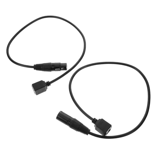 Beaupretty 2 Stück Teiliges Bühnenlicht Adapterkabel Polig zu Female Verlängerungskabel für Dj Beleuchtung Kompatibel mit Bühnenlampen Datenkabel Robuste Signalübertragung für Lichtsteuerung von Beaupretty