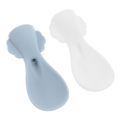 Beaupretty 2 Stück Teiliges Fütterlöffel Lebensmittelecht Ergonomisch Geformt Wiederverwendbar Geeignet für Quetschbeutel und Selbstständiges Essenlernen in Weiß und Blau Beaupretty 2 Stück Teiliges Fütterlöffel Lebensmittelecht Ergonomisch Geformt Wiederverwendbar Geeignet für Quetschbeutel und Selbstständiges Essenlernen in Weiß und Blau von Beaupretty