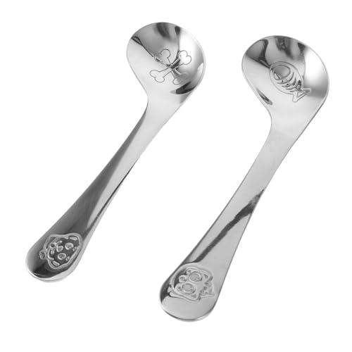 Beaupretty 2 Stück Teiliges Kinderbesteck aus Edelstahl Gebogene Lernlöffel mit Cartoon motiv Ergonomischer Griff für Kleinkinder Robuste zum Selbstständigen Essenlernen Beaupretty 2 Stück Teiliges Kinderbesteck aus Edelstahl Gebogene Lernlöffel mit Cartoon motiv Ergonomischer Griff für Kleinkinder Robuste zum Selbstständigen Essenlernen von Beaupretty