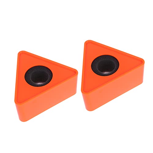 Beaupretty 2 Stück Tragbarer Abs Mikrofon Logo Flagge Dreiecksform für Interviews Individuell Gestaltbar Geeignet für Vlogging und Professionelle Mikrofone Orange von Beaupretty