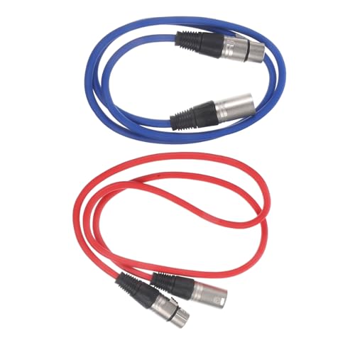 Beaupretty 2 Stück Xlr Mikrofonkabel Symmetrisch Männlich zu Weiblich Sauerstofffreies Kupfer Langlebig Rauscharm Geeignet für Studio Live Mischpulte Verstärkung und Lautsprecher von Beaupretty
