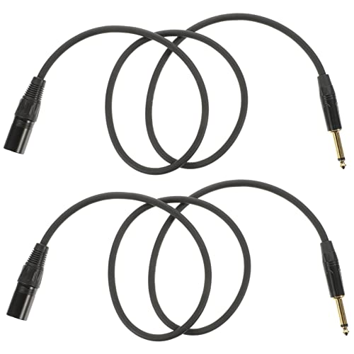 Beaupretty 2 Stück Xlr zu Adapterkabel Robuster Audioanschluss für Mikrofone Hohe Klangqualität Rauschunterdrückung Langlebiges Material von Beaupretty