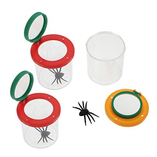 Beaupretty 3 Stück Teiliges Insektenbeobachtungsset für Handheld Vergrößerungslupe für Outdoor Erkundungen Lerntool Wissenschaft und Entdeckung Rot Gelb Rot Gelb von Beaupretty