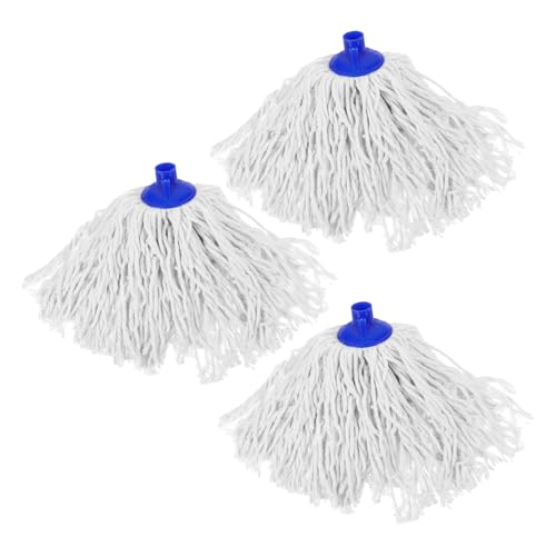 Beaupretty 3 Stück Teiliges Mop Ersatzkopf aus Waschbarem Baumwollseil Starke Wasseraufnahme Kratzfrei Schnelltrocknend Einfach zu Wechseln für Gründliche Feuchte und Trockenreinigung von Beaupretty