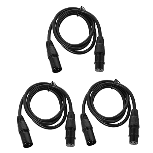 Beaupretty 3 Stück Xlr Kabel Männlich zu Weiblich Audio Patchkabel für Mikrofone Mixer und Rauschgeschützt und Hochfrequenzunterstützung von Beaupretty