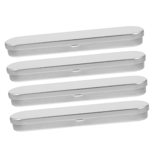 Beaupretty 4 Stück Kleine Metall Dose Rechteckige Aufbewahrungsbox für Kosmetikwerkzeuge Stifte Schmuck Robuste Blechdose mit Flip Top Design Vielseitiger Organizer für Schönheit von Beaupretty