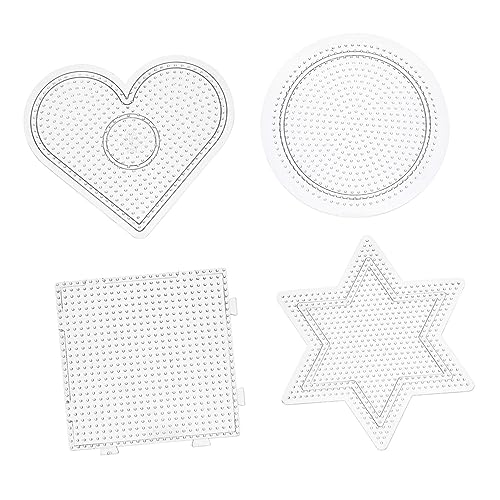 Beaupretty 4 Stück Teiliges Transparente Stiftplatten für Bügelperlen Geometrische Vorlagen für DIY Kunsthandwerk mit Herz Sechseck und Fördert Kreativität und Geschicklichkeit bei Kindern Beaupretty 4 Stück Teiliges Transparente Stiftplatten für Bügelperlen Geometrische Vorlagen für DIY Kunsthandwerk mit Herz Sechseck und Fördert Kreativität und Geschicklichkeit bei Kindern von Beaupretty