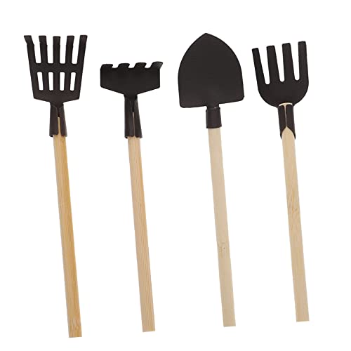 Beaupretty 4Stücke Mini Gartenwerkzeug Set für Teiliges Set aus Hochwertigen Materialien für Mini Häuser und DIY Projekte Fördert Kreativität und Fantasie von Beaupretty