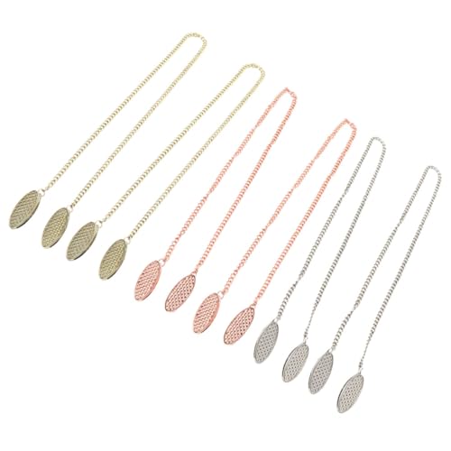 Beaupretty 6 Stück Teiliges Napkin Chain Clip aus Metall Verstellbare Bib Chain Clips in Roségold und Goldoptik Multifunktionale Servietten Lätzchenhalter für Haushalt und von Beaupretty