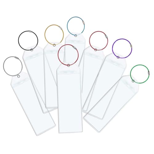 Beaupretty 8 Stück PVC Kofferanhänger Transparente Reise gepäckanhänger aus Bruchsicherem Edelstahl und PVC Leichte Namensschilder Robust Biegbar für Reisekoffer und Kreuzfahrten Beaupretty 8 Stück PVC Kofferanhänger Transparente Reise gepäckanhänger aus Bruchsicherem Edelstahl und PVC Leichte Namensschilder Robust Biegbar für Reisekoffer und Kreuzfahrten von Beaupretty
