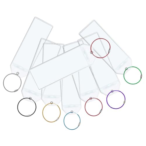 Beaupretty 8 Stück Teiliges PVC Gepäckanhänger Transparente Reise Kofferanhänger mit Edelstahl Schlüsselring Praktische Namens Adressschilder für Kreuzfahrten und Flugreisen Langlebig und Beaupretty 8 Stück Teiliges PVC Gepäckanhänger Transparente Reise Kofferanhänger mit Edelstahl Schlüsselring Praktische Namens Adressschilder für Kreuzfahrten und Flugreisen Langlebig und von Beaupretty
