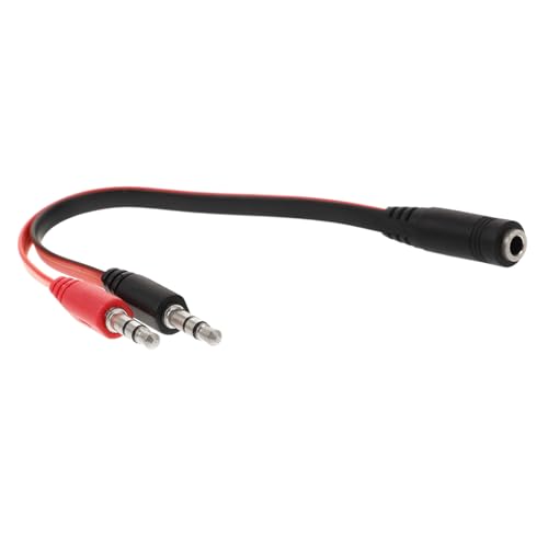 Beaupretty Audio Splitter Kabel Mikrofon Adapter Tpe Langlebiges Headset Mikrofon Verlängerungskabel für Smartphone Tablet Laptop Kompatibel mit Klinkenstecker Audio Adapter von Beaupretty