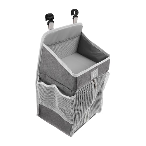 Beaupretty Bedside Storage Bag mit Multifach-design Großer Windel-organizer zum Aufhängen Kinderbett Waschbarer und Platzsparender Stoff-beistelltaschen-organizer für Babyzimmer von Beaupretty