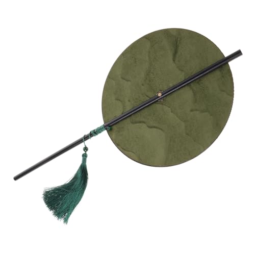 Beaupretty Chinesischer Traditioneller Runder Handfächer Leichter Antiker Tanzfächer mit Quaste Vintage Dekorativer Fächer im Hanfu Stil für Damen Handgefertigt und Tragbar von Beaupretty