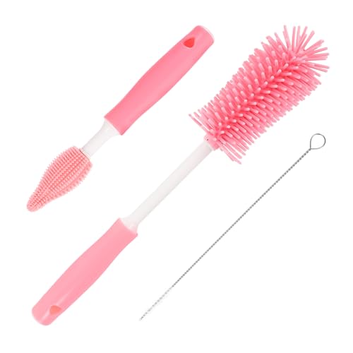 Beaupretty Flaschenbürsten mit weichen Reinigungsbürsten für Babyflaschen und Trinkhalme Langlebig Lebensmittelecht Langstielig Vielseitig Einsetzbar für Milchflaschen Vasen Kaffeekannen und von Beaupretty