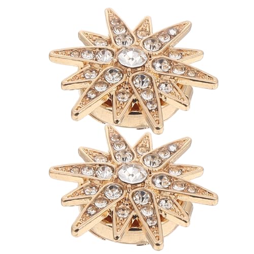 Beaupretty Glänzende Ansteckknöpfe mit Strasssteinen Abnehmbare Metall-button-cover in Hexagramm-design Schmuck für Hemden Blusen und Anzüge DIY Modeaccessoires in Gold Beaupretty Glänzende Ansteckknöpfe mit Strasssteinen Abnehmbare Metall-button-cover in Hexagramm-design Schmuck für Hemden Blusen und Anzüge DIY Modeaccessoires in Gold von Beaupretty