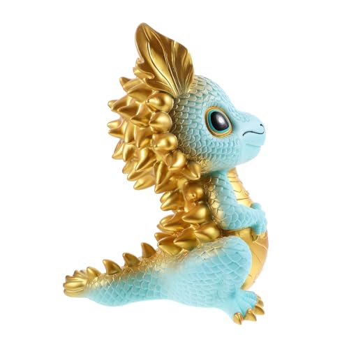 Beaupretty Große Drachen Münzbank mit Schloss Cartoon Sparbüchse Bruchsicheres Geldaufbewahrungsgefäß Dekoratives Dragon Sparschwein für Wohnzimmer zu Neujahr und Geburtstag von Beaupretty