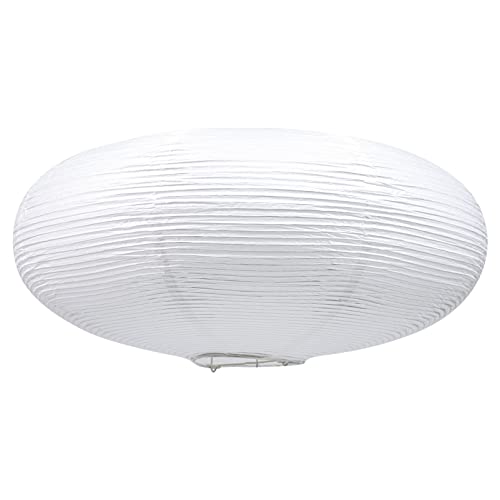 Beaupretty Hängender Papier Lampenschirm Weiße Runde Deckenlicht Protector Reispapier Chinesische Japanische Papierlaterne Abdeckung (Weiß) von Beaupretty