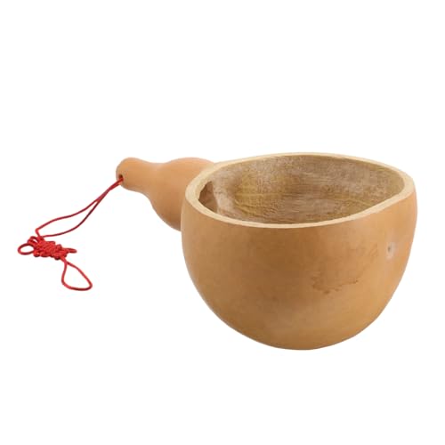 Beaupretty Handgefertigte Natürliche Flaschenkürbis Wasserschöpfkelle mit Stiel Vielseitige Holzschaufel für Bad Haushalt Sauna Dekorativ und Langlebig Resistent gegen Risse und von Beaupretty