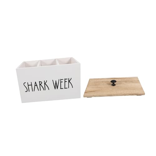 Beaupretty Holz Aufbewahrungsbox mit Deckel für Badezimmer Frauen Sanitäre Produkte Organizer mit Fächern Rustikales Design Farmhouse Badezimmer Dekor Kosmetik Aufbewahrung von Beaupretty