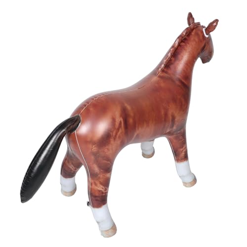 Beaupretty Inflatable Pferdemodell für Dschungel und Tierparty Dekoration Vielseitig für Indoor Outdoor Nutzung Sicherer Langlebiger Aufblasbarer Zoo Tier Deko für Kindergeburtstag von Beaupretty