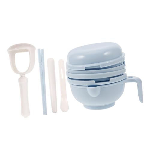 Beaupretty Multifunktionales Nahrungsmittel Set Handmischer mit Schüssel Reibe für Obst und Abnehmbar und Leicht zu Reinigen für Breizubereitung von Beaupretty