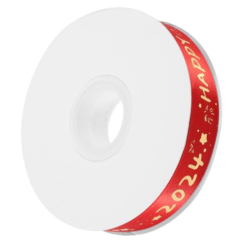 Beaupretty Neujahrs-geschenkband Lang Verschleißfestes Dekoband für Festliche Geschenkverpackung Vielseitiges Neujahrs-deko-band für DIY Basteln und Partydekoration von Beaupretty