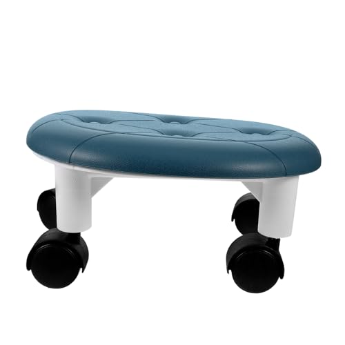 Beaupretty Niedriger Rollhocker mit Kleiner Multifunktionaler Sitzhocker für Pediküre Stabiler Praktischer Kleiner für Zuhause und Büro Leicht zu Verstauen rutschfest und Langlebig Blau von Beaupretty