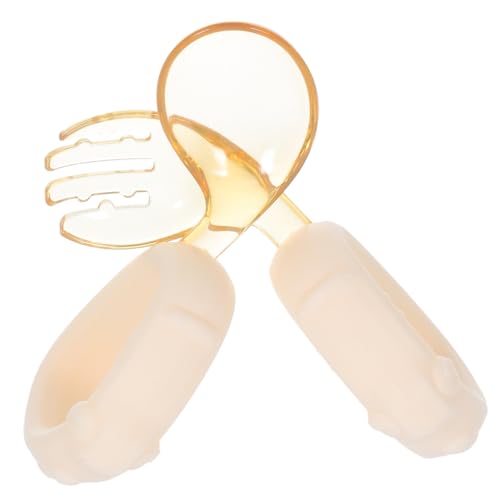 Beaupretty Sicherer Lernbesteck für Kleinkinder Ergonomische Löffel und Gabel zum Selbstfüttern Mikrowellengeeignetes Kinderbesteck Leuchtenden Farben Jährige Einfach zu Reinigen und Mealtime Beaupretty Sicherer Lernbesteck für Kleinkinder Ergonomische Löffel und Gabel zum Selbstfüttern Mikrowellengeeignetes Kinderbesteck Leuchtenden Farben Jährige Einfach zu Reinigen und Mealtime von Beaupretty