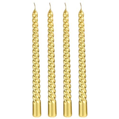 Beaupretty Stabkerzen Tropffreie Unparfümierte Abendkerze Paraffinkerzen Spiralstabkerzen Stabkerzen Für Hochzeit Weihnachten Golden von Beaupretty