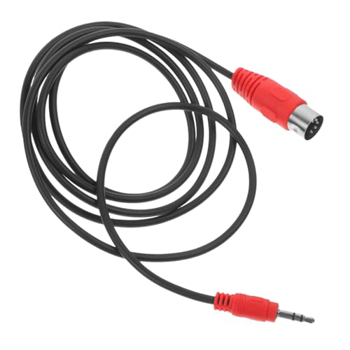 Beaupretty Stereo Klinke zu Pin Din Audio Adapterkabel Gewinkelt Stabile Verbindung Klare Signalübertragung Kompatibel mit Midi Geräten Tragbar und Flexibel für Vielseitigen Einsatz von Beaupretty